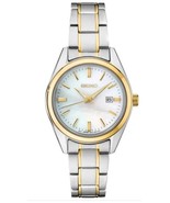 Seiko Womens Watch Two Tone Mother of Pearl Stainless Steel Quartz Analo... - €200,71 EUR