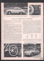 1956 PORSCHE CARRERA ROAD TEST - £7.98 GBP