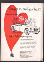 1956 MG CAR AD - £7.98 GBP