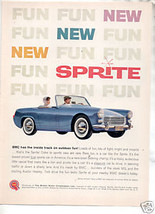 1961 BMC SPRITE AD - $9.99