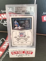 2010 National Treasures Steve Smith CENTURY NFL TAG 1/1 One Of One Bgs 9 - £358.39 GBP