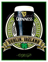 &quot;Guinness Dublin Ireland Advertising&quot; 13 x10 inch Giclee Canvas Print - £15.99 GBP