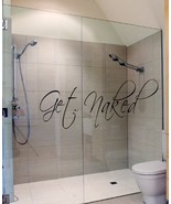 Get Naked Wall Decal Vinyl Bathroom Wall Art Stickers - £5.36 GBP
