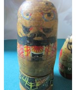 ANTIQUE CHINESE NESTING DOLLS 6 PCS LARGEST IS 5 1/2&quot; - €55,01 EUR
