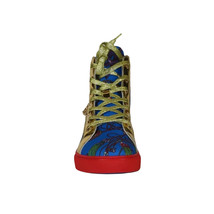 Mens High Top Shoes FIESSO by AURELIO GARCIA Chain Medusa Celebrity 2421 Blue image 3