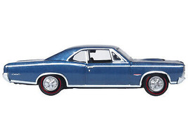 1966 Pontiac GTO Fontaine Blue Metallic 1/87 HO Scale Diecast Car Oxford Diecast - $23.58