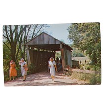 Postcard Washington County #17 Mill Branch Covered Bridge Belpre Ohio Ch... - $6.92