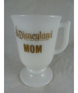 Disneyland Mom Milk Glass Footed Coffee Cocoa Tea Mug Gold Trim Walt Dis... - £7.73 GBP