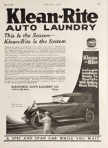 1926 Print Ad Klean-Rite Auto Laundry Car Wash Vintage Auto Chicago,Illinois - £21.38 GBP