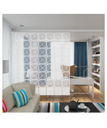 6pcs/12Pcs DIY Room Divider White Hanging Wall Panels Home Decor 11.4&quot;x1... - $21.77+