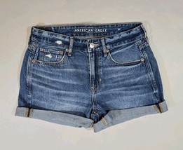 American Eagle Tomgirl Denim Jean Shorts Size 2 NEW NWT Women&#39;s Distress... - $24.56