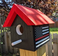 Thin Red Line Bird House - £25.95 GBP