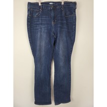 Old Navy Jeans 16L Plus Size Womens Dark Wash High Rise Curvy Bootcut Denim - £15.78 GBP