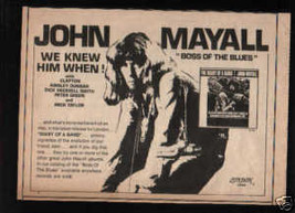 JOHN MAYALL PROMO AD - $12.99