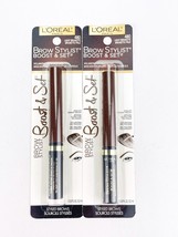 LOreal Brow Stylist Boost Set Volumizing Brow Mascara 480 Light Brunette... - $18.33