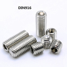 DIN916 M2 M2.5 M3 Stainless Steel Grub Screws Allen Socket Set Screw Cup Point - £1.45 GBP+