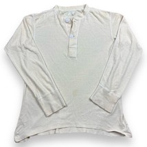 Vintage 70s Military Wool Blend Knit Henley Undershirt Winter Lightweigh... - $34.64