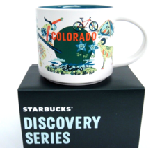 Starbucks Colorado Discovery Series Mug 14 oz Teal Outdoor Adventures NIB - £23.21 GBP