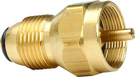 F276172 Brass Propane Tank Refill Adapter Easy Refill Small Cylinders - $38.99