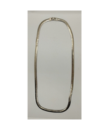 Silver Tone Herring Bone Chain Necklace - Faux - $4.95