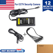 Dc 12V 5A Power Supply Adapter W/ 8 Splitter Cable For Cctv Security Cam... - $23.99
