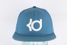 Nike KD Kevin Durant Swoosh Logo Autograph Spell Out Snapback Hat Cap Blue USA - £18.53 GBP