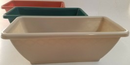 Rectangular Plastic Planters 5”H x 13.8”L x 6.3”W, Select: Color  - $3.49