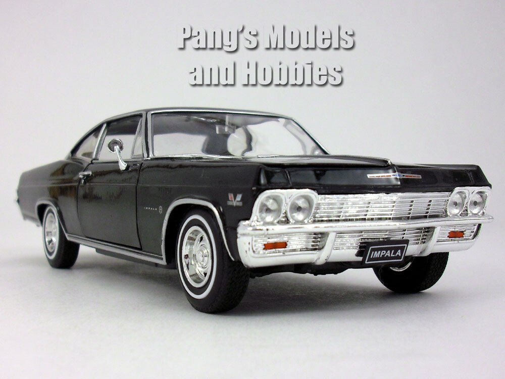 1965 Chevrolet Impala SS 396 1/24 Scale Diecast Metal Model - BLACK - With BOX Item image 4