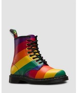 Doc Dr. Martens Unisex 1460 Pride Striped Smooth Leather Boots NIB M-10 ... - $396.62 CAD
