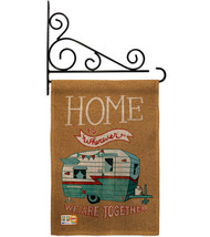 Home is Wherever Camper Burlap - Impressions Decorative Metal Fansy Wall Bracket - £27.09 GBP