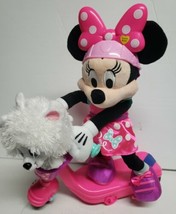 Minnie Mouse Sing &amp; Spin Scooter Plush Riding Battery Operated - £13.06 GBP