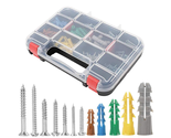 370Pcs Plastic Drywall Wall Anchors Kit with Screws, Includes 5 Differen... - £19.39 GBP