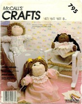 Mc Calls 795 2242 Soft Doll Clothing Sweet Dreams Sleep Pattern Crafts Uncut Vtg - £23.28 GBP