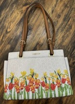 Calvin Klein Daffodils Floral Top Handle Satchel Purse Handbag Floral Spring Bag - £31.64 GBP