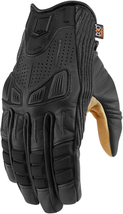 ICON AXYS™ Motorcycle Leather Gloves - Black - XL 3301-2881 - £67.47 GBP