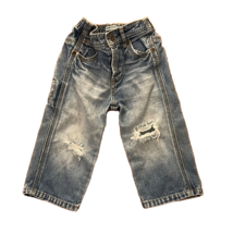 DKNY Distressed Denim Blue Jeans Toddler Size 12-18 months Donna Karan N... - £6.18 GBP