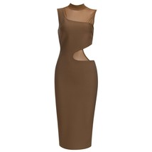   Out ages Dress 2022 New Women Sleeveless Bodycon Clothes Club Party Midi Dress - £262.77 GBP