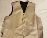 MEN&#39;S RETRO PARIS TWO TONE BEIGE &amp; BLACK CLASSIC 5 BUTTONS XL VEST WAIST... - £15.40 GBP