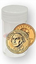 Round Small Dollar Coin Storage Tubes 26mm by BCW 5 pack - £6.00 GBP