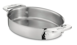Nwt All-Clad Stainless Steel 7&quot; Oval Mini Baker - £17.17 GBP