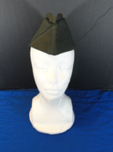WOMENS US ARMY DRESS GREEN CLASS A UNIFORM GARRISON CAP SERGE AG-434 SIZ... - £14.92 GBP