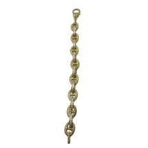 Judith Ripka 925 CZ White Gold Clad Mariner Link Heart Bracelet - $425.00