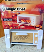 Mint Magic Chef Versatile Toaster Oven &amp; Broiler Mdl 670 White Unsealed ... - $117.59
