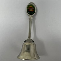 Vintage Smokey Bear Collectors Hand Bell Silver Chrome Prevent Wildfires - £8.98 GBP