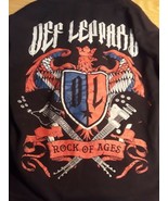 Def Leppard Rock of Ages Men&#39;s Zipper Hoodie Jacket S Black - $87.59 CAD