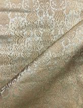 Indian Banarasi Brocade Fabric Sage Green &amp; Gold Fabric Wedding Fabric -NF901 - £5.96 GBP+