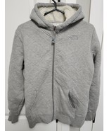 The North Face Grey Zip Up Sherpa Sweater Size Medium - £15.85 GBP