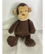 Unipak Kordy Cordy Monkey Plush Stuffed Animal Toy Ribbed Brown - £15.50 GBP