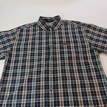 Carhartt Men's Multicolor Cotton Button-Down Collar Casual Check Shirt Size L image 8