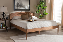 Faron Ash Wanut Finished Full Size Wood Platform Bed - $387.00 Faron Ash Wanut Finished Full Size Wood Platform Bed - $387.00